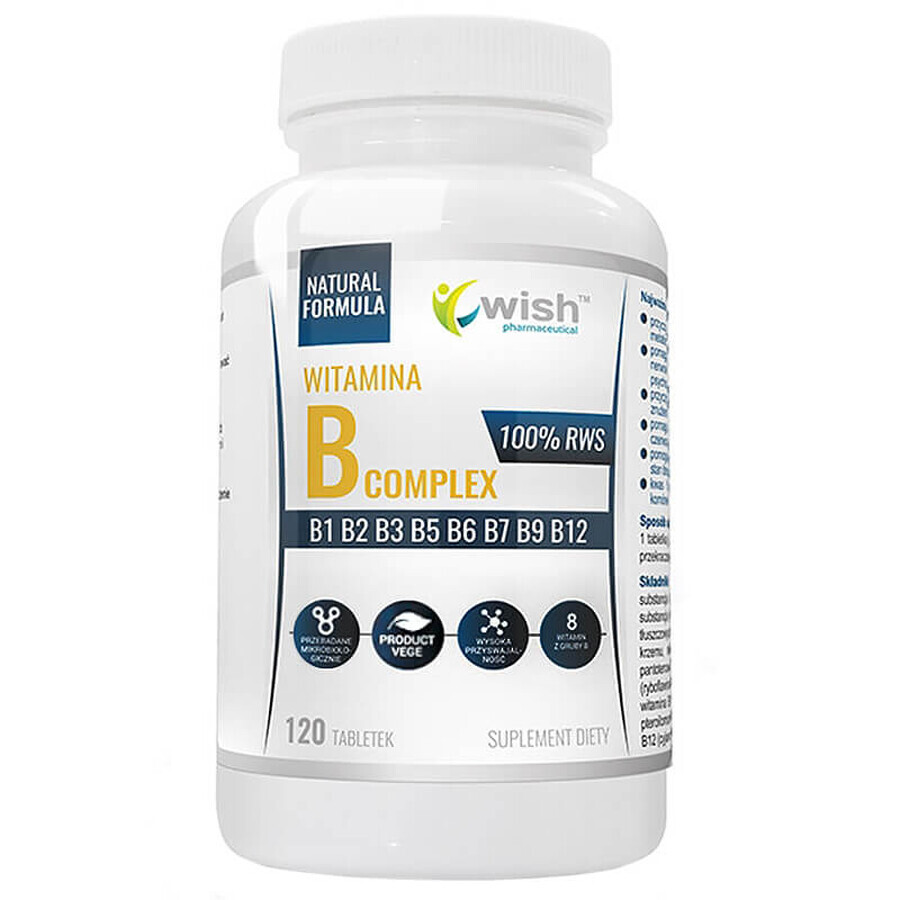 Wish, Vitamin B Complex, 120 tablets