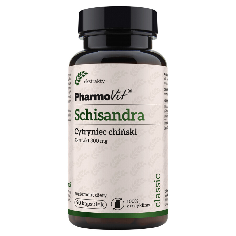 PharmoVit Schisandra, citronella chineză, 90 capsule