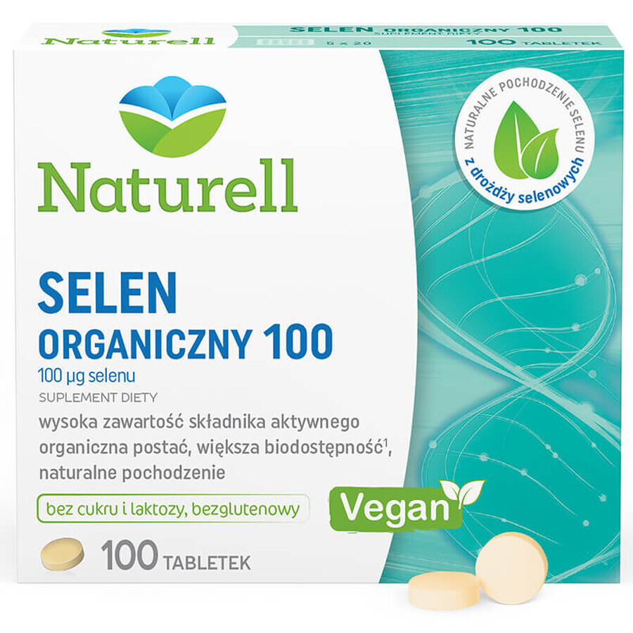 Naturell Organic Selenium 100, 100 tablets