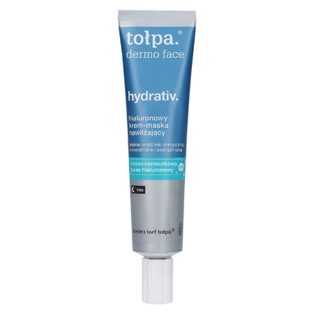 Tolpa Dermo Face, Hydrativ, hydraterend ontspannend crèmemasker voor gezicht, hals en decolleté, nacht, 40 ml