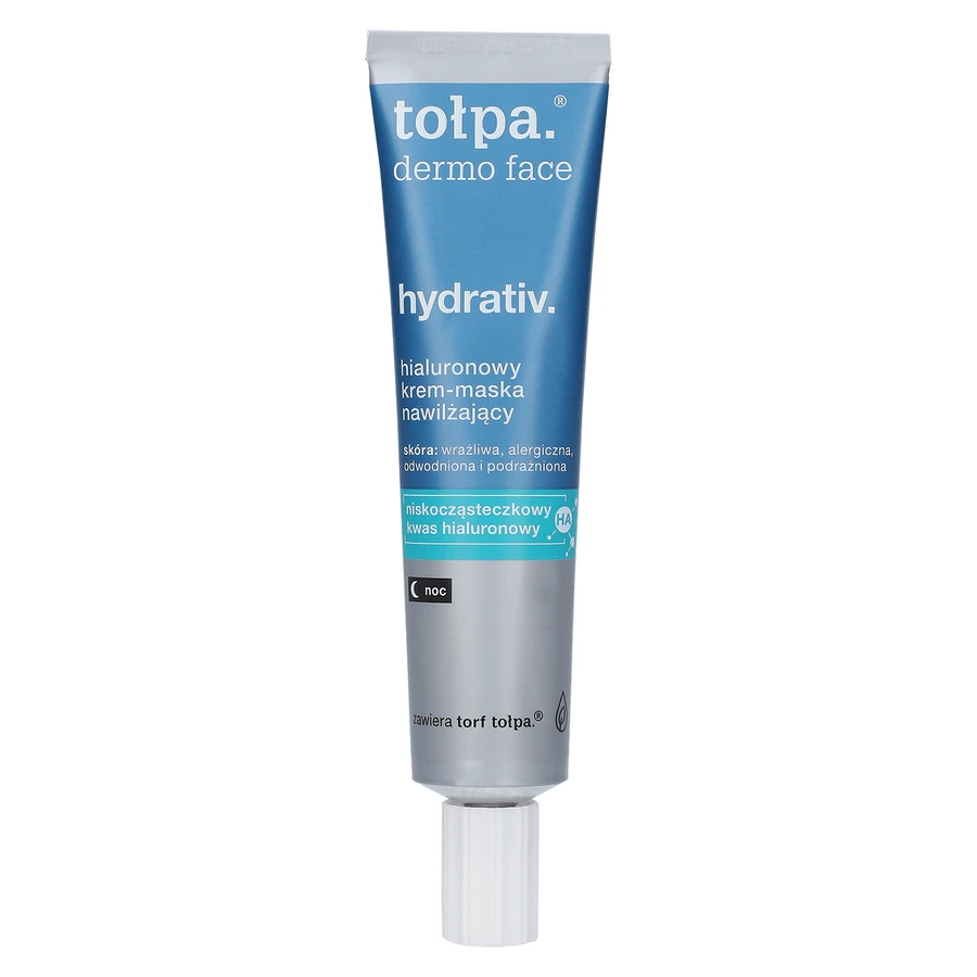 Tolpa Dermo Face, Hydrativ, hydraterend ontspannend crèmemasker voor gezicht, hals en decolleté, nacht, 40 ml