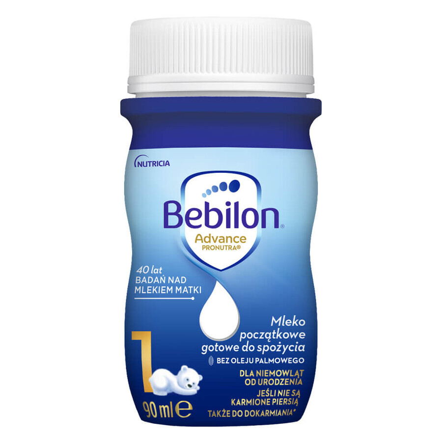 Bebilon Advance 1, kant-en-klare zuigelingenmelk, vanaf de geboorte, 90 ml