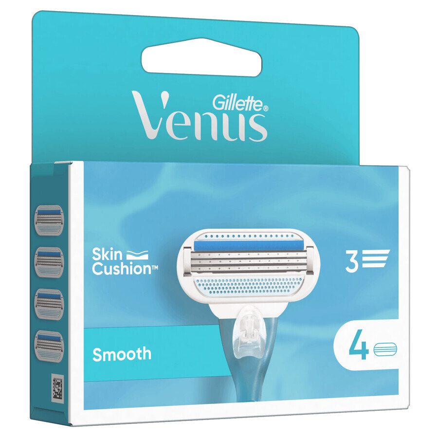 Gillette Venus Smooth, wisselpatronen, 4 stuks