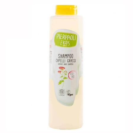 Ekos, shampooing pour cheveux gras, à l'extrait d'achillée millefeuille, Eco Bio, 500 ml