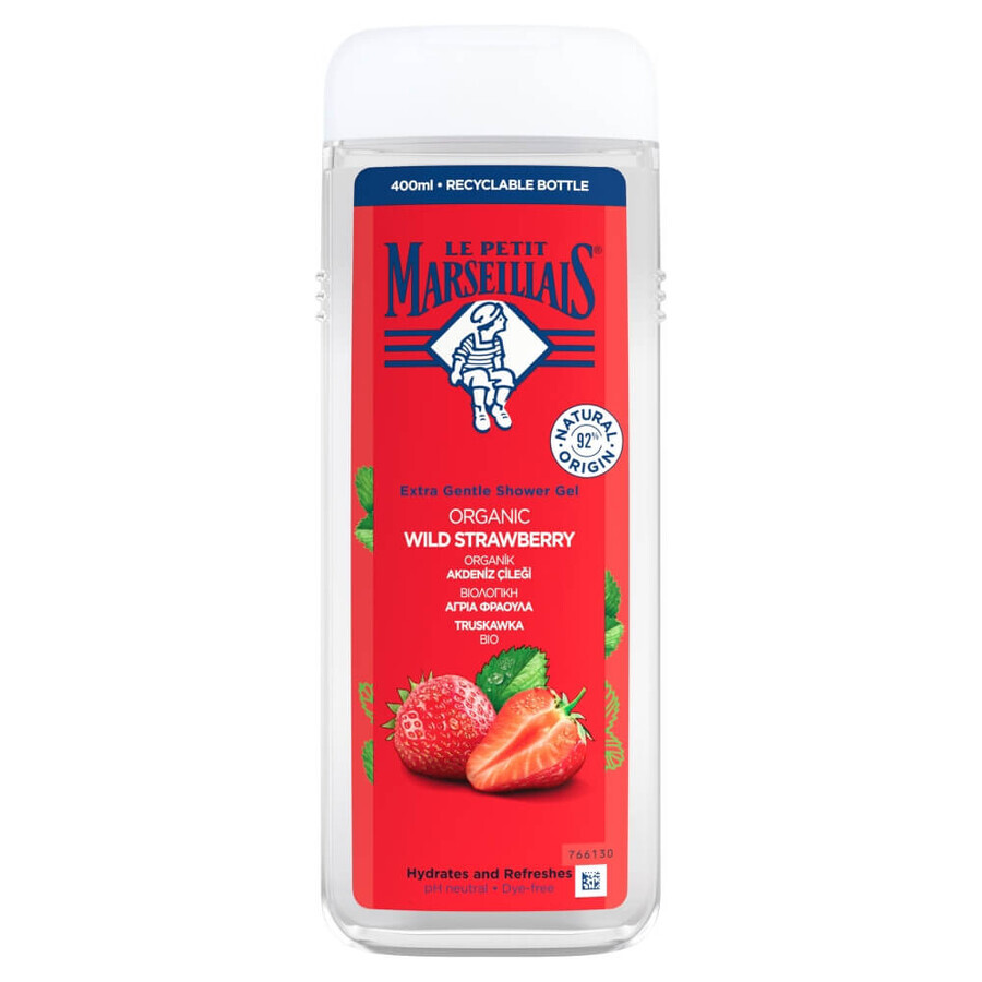 Le Petit Marseillais, gel douche, fraise, 400 ml