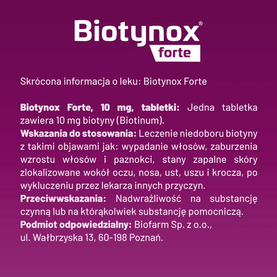 Biotynox Forte 10 mg, 30 compresse