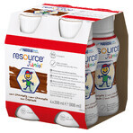 Resource Junior, nutritionele bereiding vanaf 1 jaar, chocoladesmaak, 4 x 200 ml