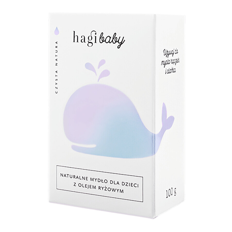 Hagi Baby, Natürliche Babyseife mit Reisöl, 100 g