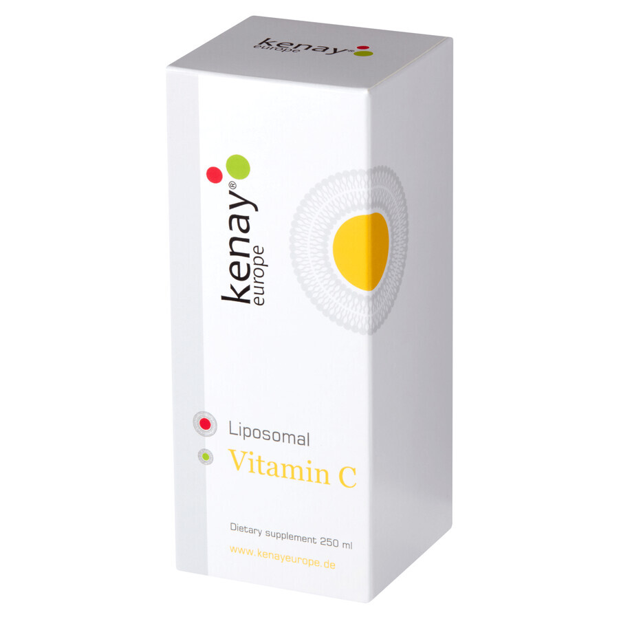 Kenay Liposomales Vitamin C, Vitamin C 1000 mg, Orangengeschmack, 250 ml