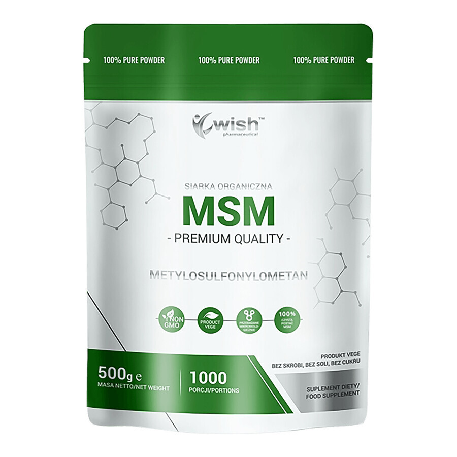 Wish MSM, sulf organic, 500 g