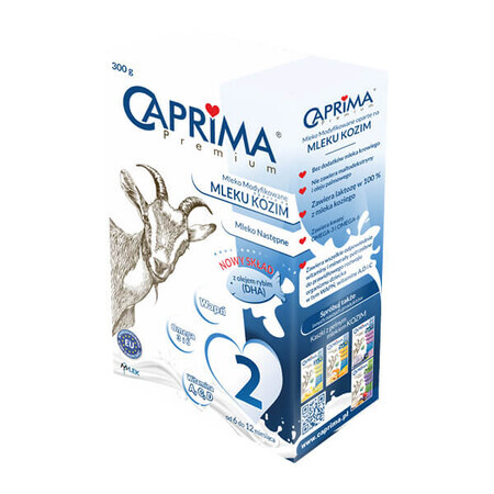 Caprima Premium 2, opvolgmelk op basis van geitenmelk, vanaf 6 maanden, 300 g