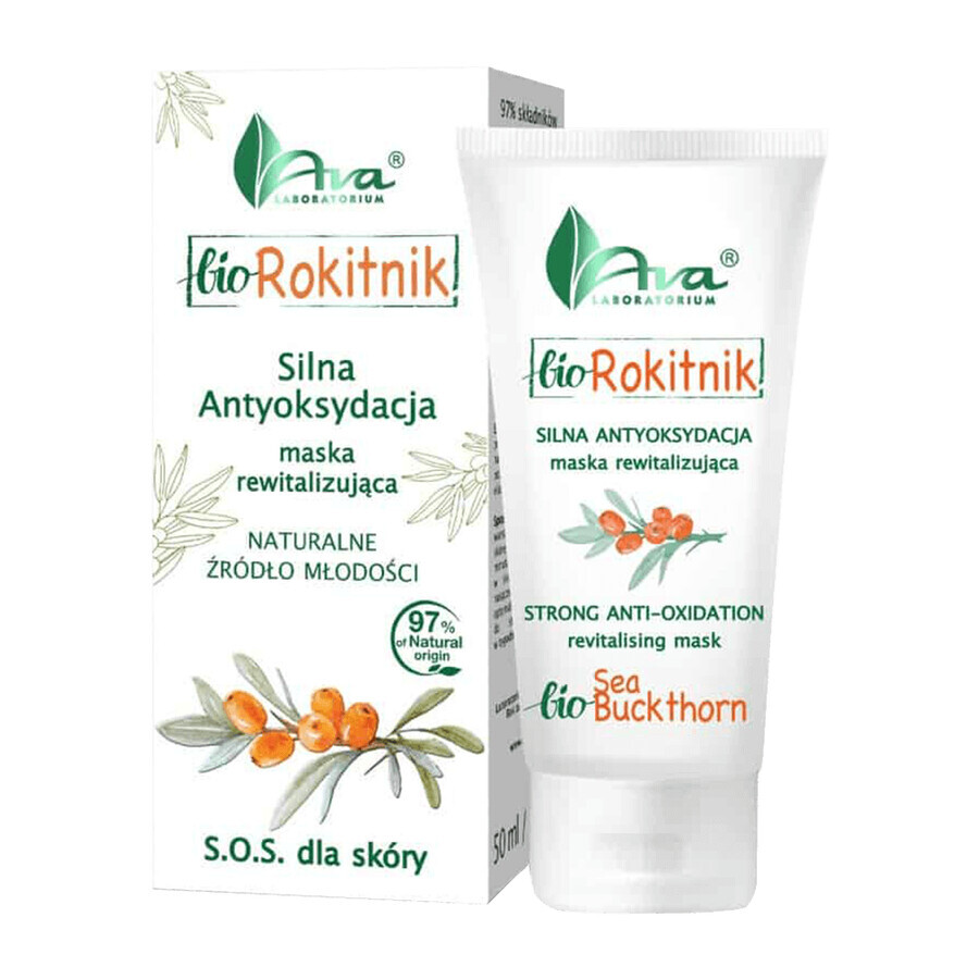 AVA Bio Sanddorn, Vitaminbomben-Maske, 50 ml