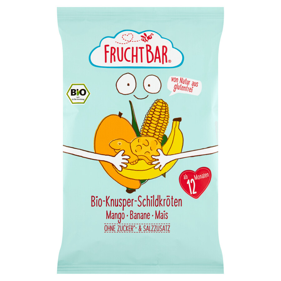 Fruchtbar Corn Crisps, mangaan banaan BIO, na 12 maanden, 30 g