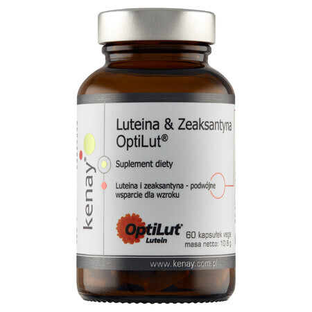 Kenay Luteïne &amp; Zeaxanthine OptiLut, 60 plantaardige capsules