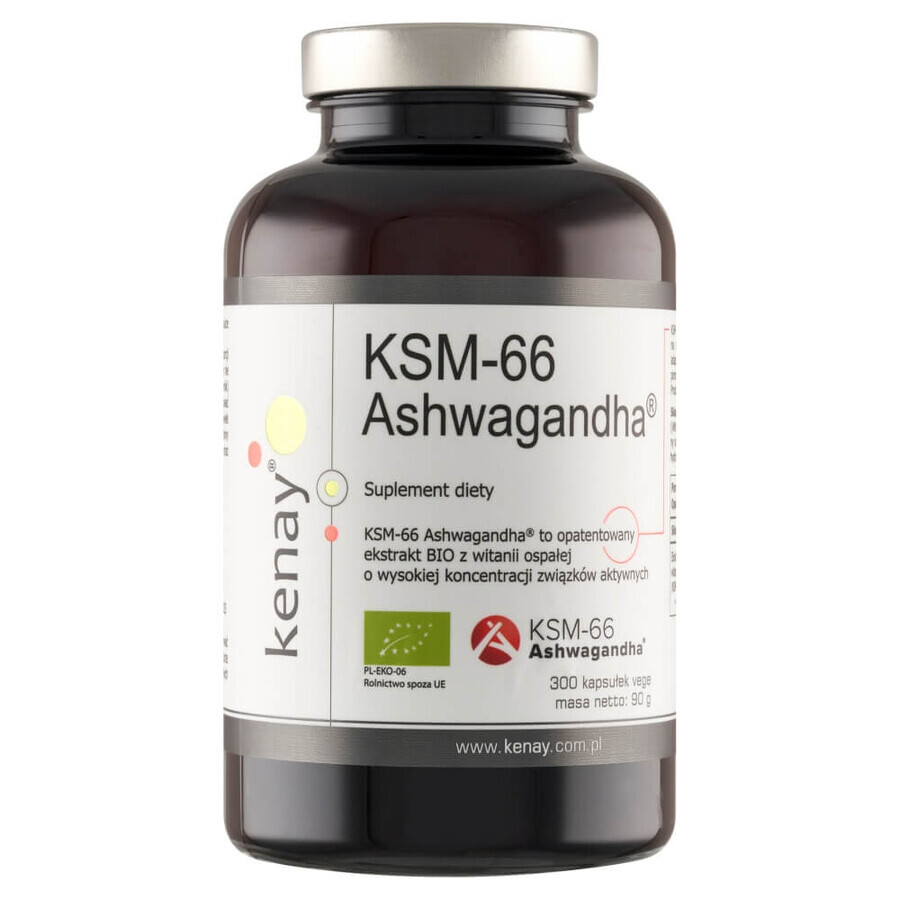 Kenay Ashwagandha KSM-66, 300 capsules