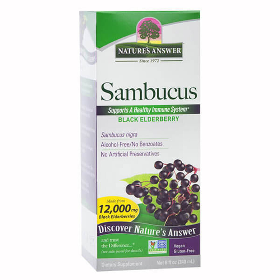 Nature's Answer Sambucus Original, elderberry, 240 ml