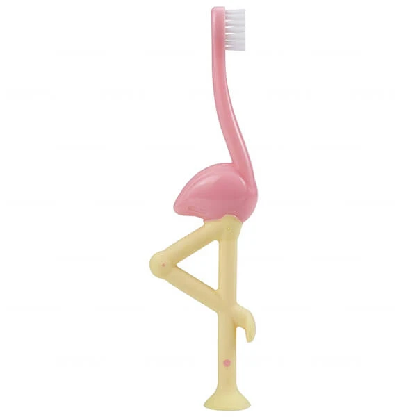 Dr Brown's, tandenborstel voor baby's vanaf 12 maanden, Flamingo, 1 stuk