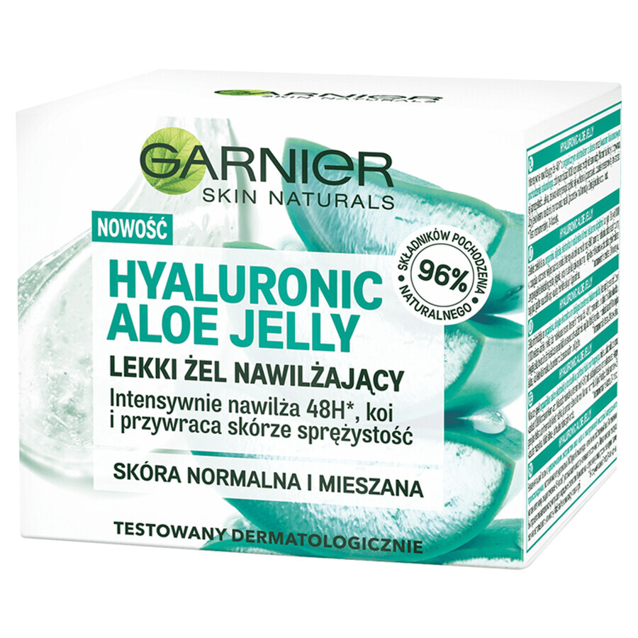 Garnier Skin Naturals Hyaluronic Aloe Jelly, leichtes, feuchtigkeitsspendendes Gel, 50 ml