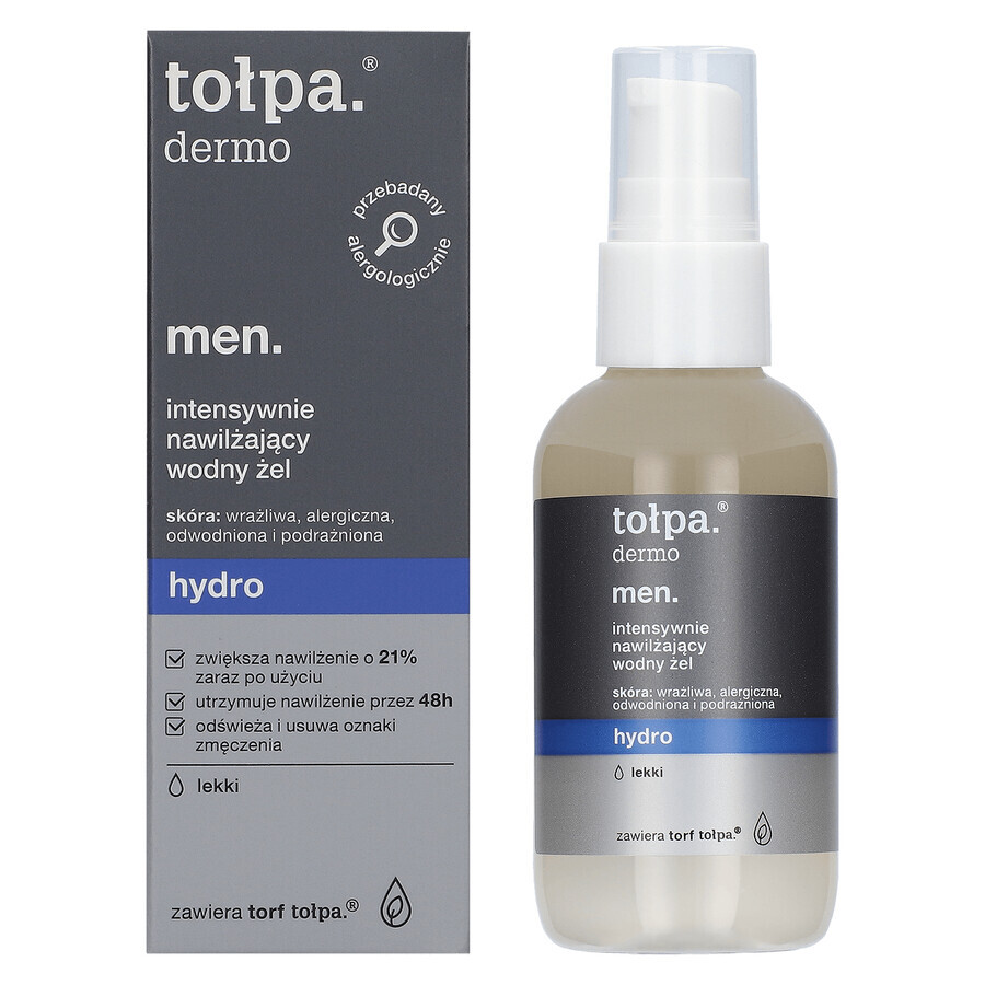 Tolpa Dermo Men, Hydro, intensief hydraterende watergel, 75 ml