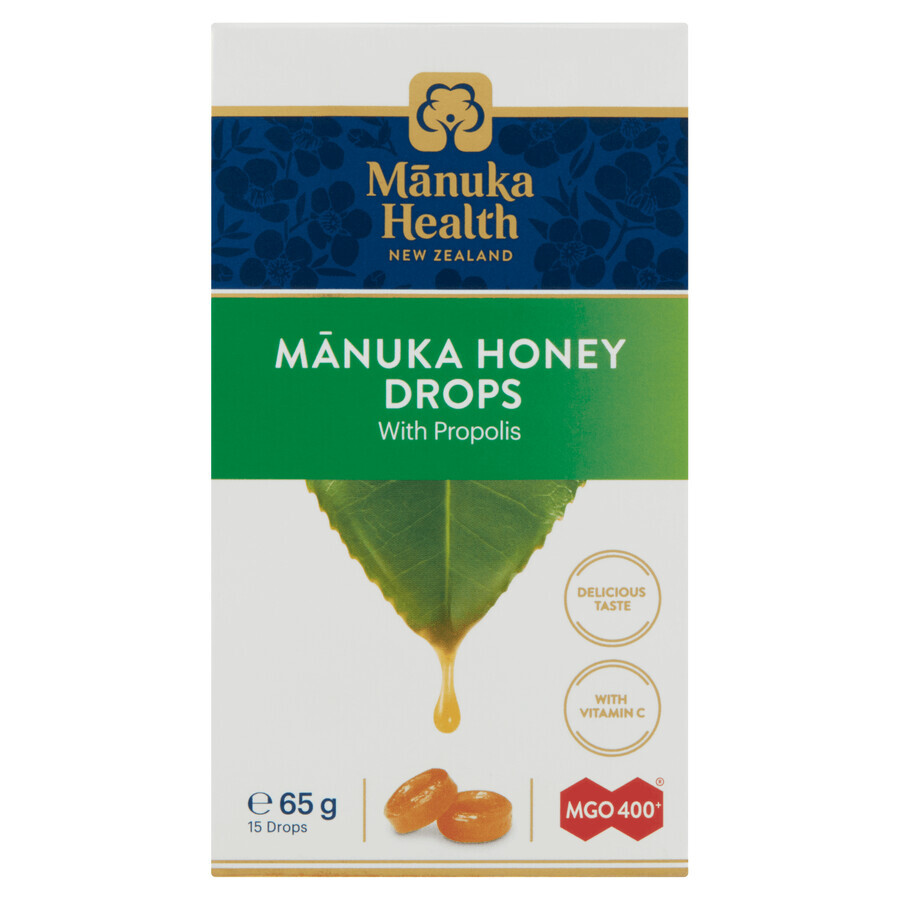 Manuka Health Bonbons mit Manuka Honig MGO 400+, Propolis und Vitamin C, 15 Stück