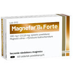 Magnefar B6 Forte 100 mg + 10.10 mg, 60 film-coated tablets