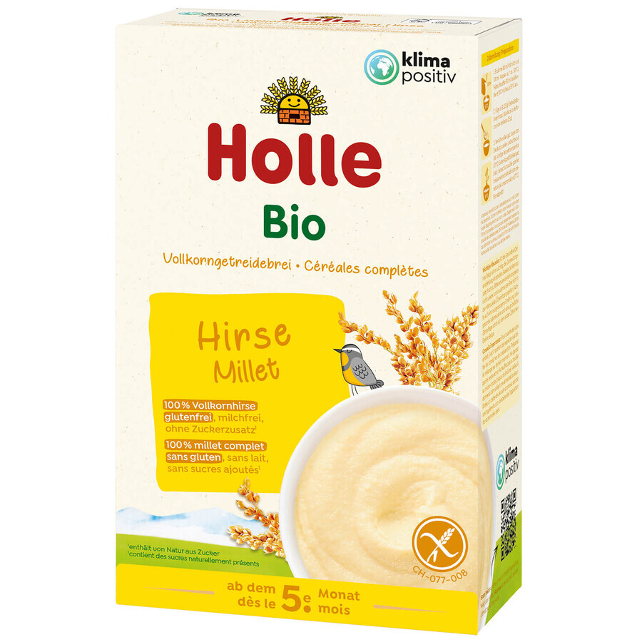 Holle Bio millet porridge from whole grains, without milk, after 5 months, 250 g