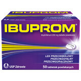 Ibuprom 200 mg, 50 filmomhulde tabletten