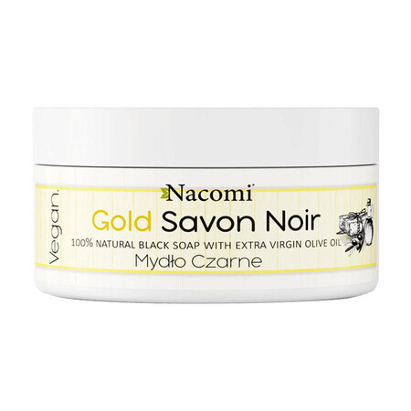 Nacomi, Sapone nero Gold Savon Noir, 125 g