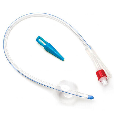 Foley Urethral Catheter, 2 Ways with Plastic Valve, 100% Silicone, with X-ray Contrast, CH 10, 1pc