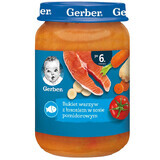 Gerber Lunch, groenteboeket met zalm in tomatensaus, na 6 maanden, 190 g