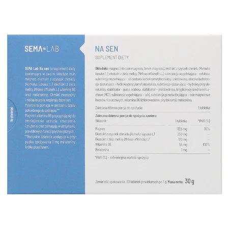SEMA Lab Na Sen, 30 Filmtabletten
