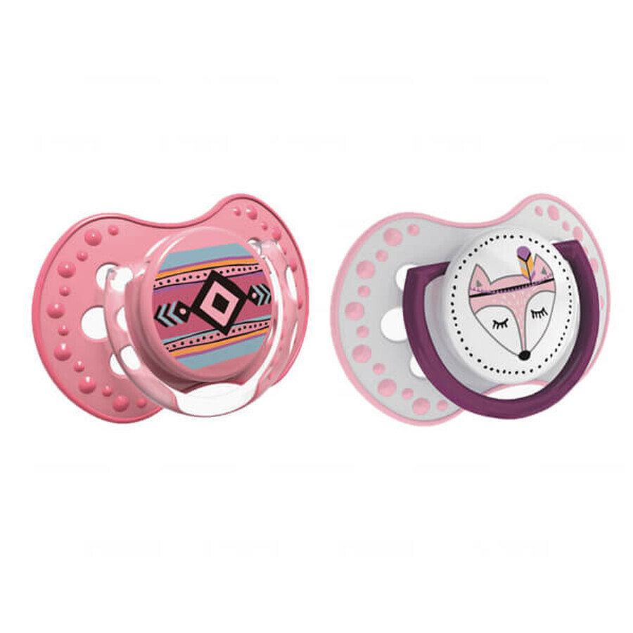 Lovi, dynamic pacifier Indian Summer, Girl, from 18 months, 2 pieces