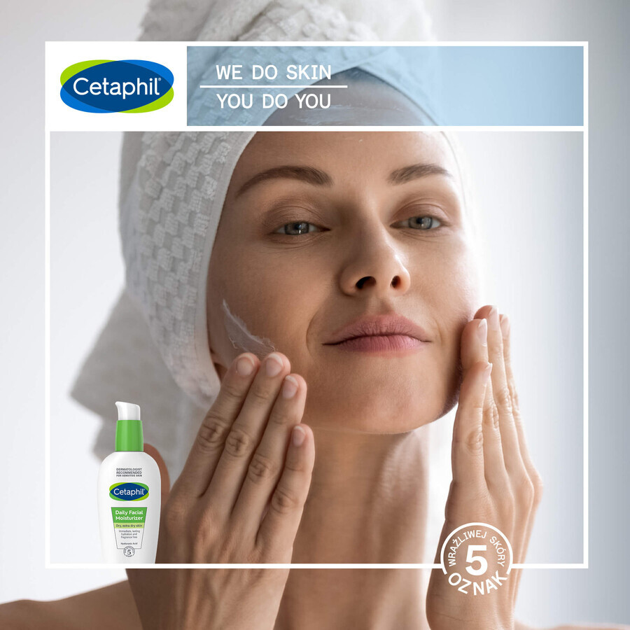 Cetaphil, vochtinbrengende gezichtscrème met hyaluronzuur, overdag, 88 ml