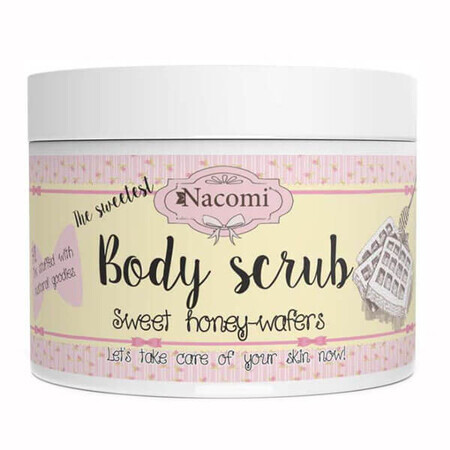 Nacomi, scrub corpo allo zucchero, cialde al miele, 200 g