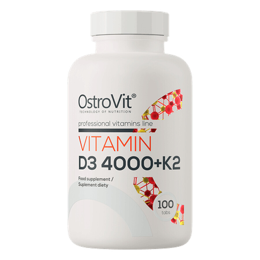 OstroVit Vitamina D3 4000 + K2, 100 tabletten