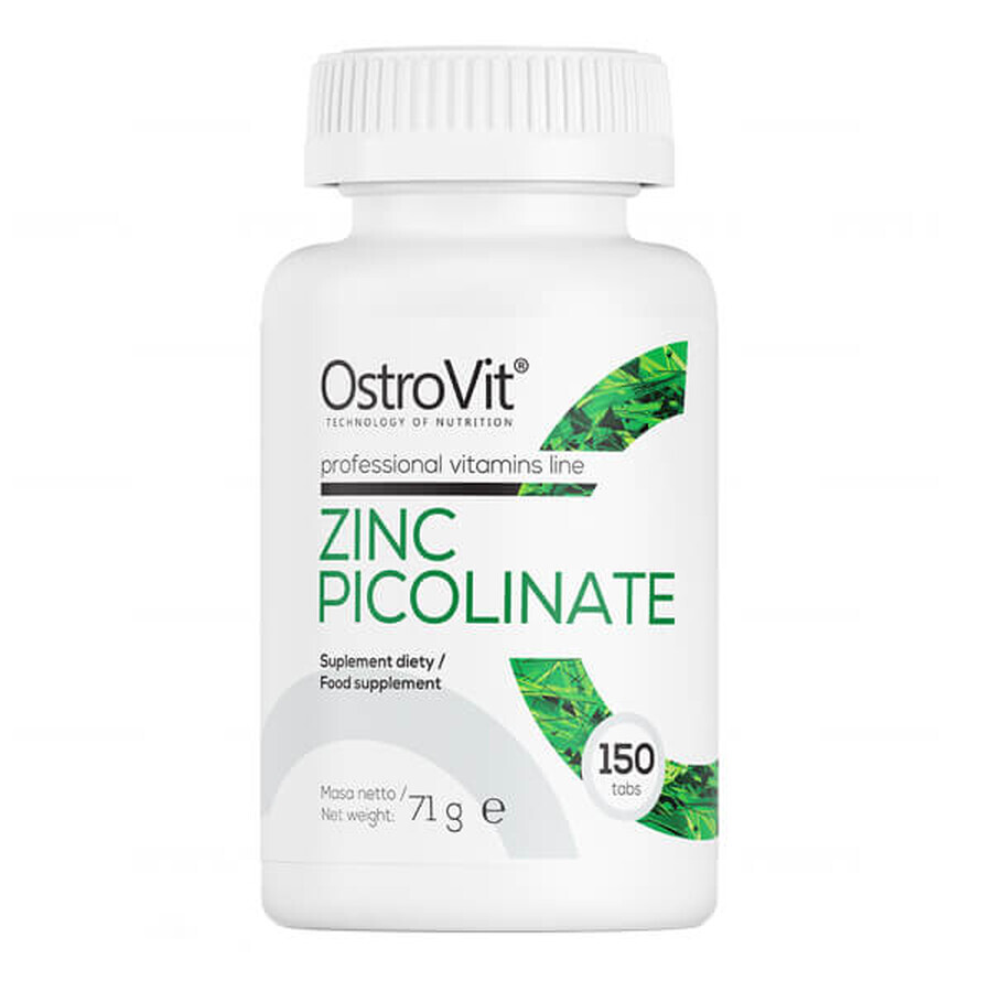 OstroVit Zinc Picolinate, zinc 15 mg, 150 tablets