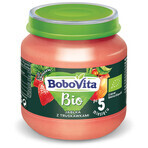 BoboVita Bio dessert, pomme et fraise après 5 mois, 125 g