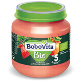 BoboVita Bio dessert, apple and strawberry after 5 months, 125 g