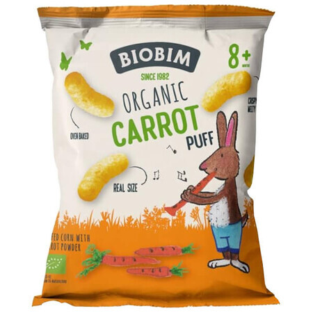 Biobim Maïschips met Wortelen Bio, na 8 maanden, 20 g