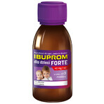 Ibuprom für Kinder Forte 200 mg/ 5 ml, Suspension zum Einnehmen, ab 3 Monaten, Erdbeergeschmack, 150 ml