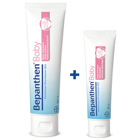 Bepanthen Baby, luieruitslagzalf voor baby's, 100 g + 30 g gratis