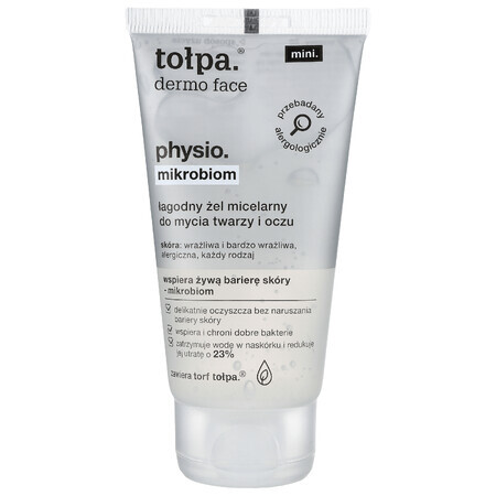 Tolpa Dermo Face, Physio Microbiome, micellaire gel voor gezicht en ogen, 75 ml