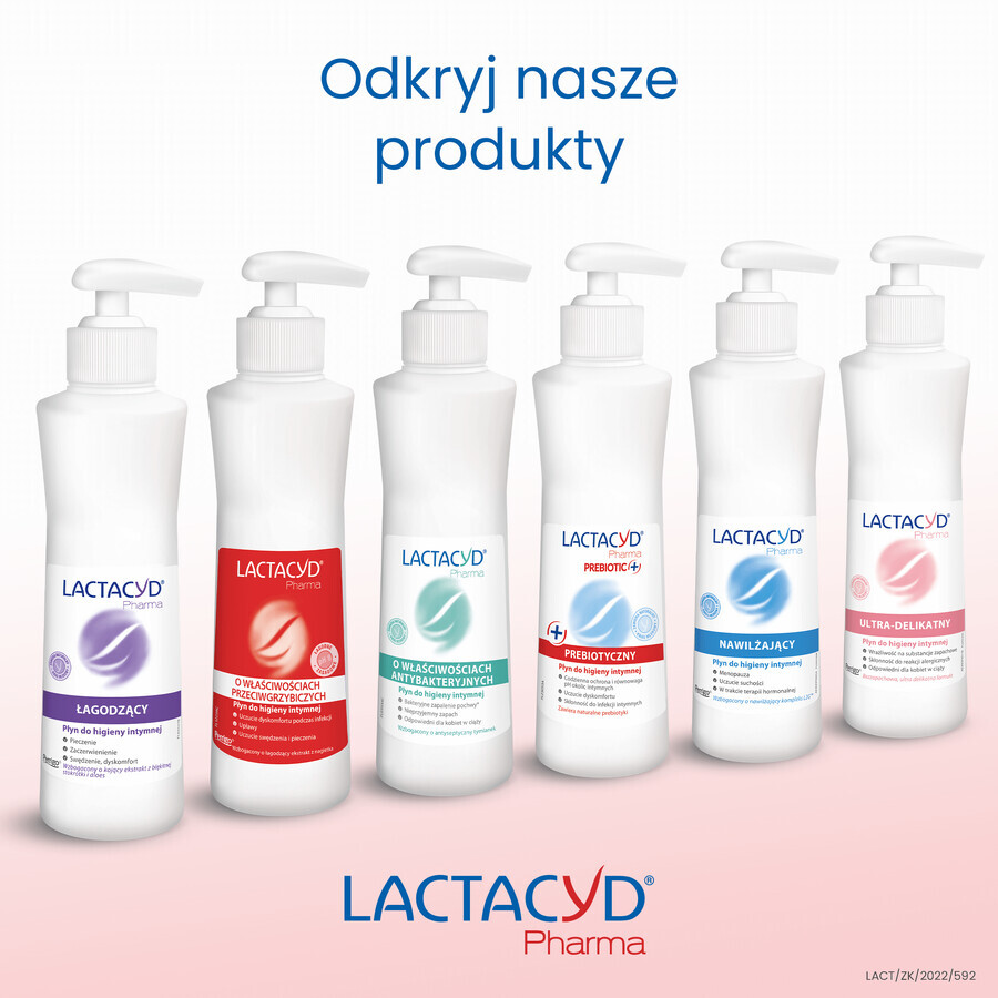 Lactacyd Pharma Prebiotic+, loción probiótica para la higiene íntima, 250 ml