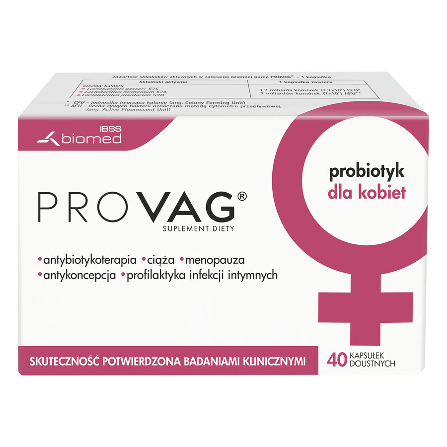 Provag, 40 orale capsules