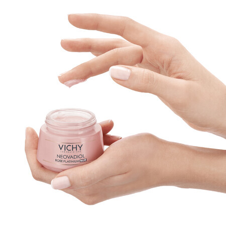 Vichy Neovadiol Rose Platinium, revitalisierende und straffende Rosen-Gesichtscreme für die reife Haut für die Nacht, 50 ml