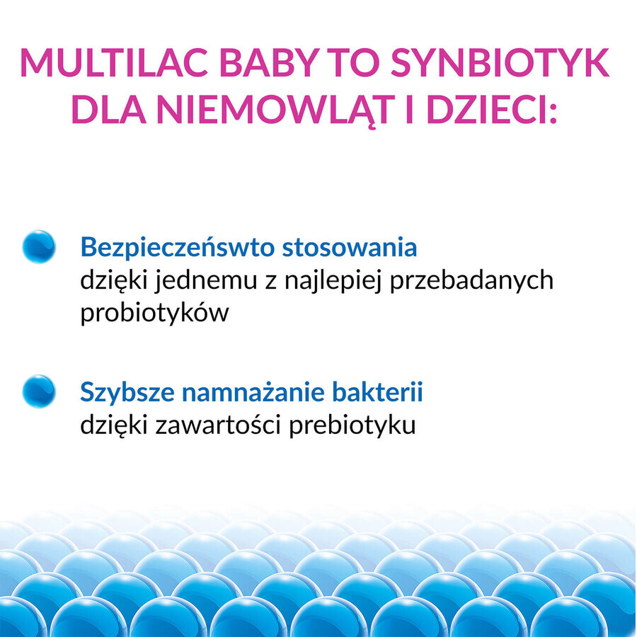 Multilac Baby Synbiotic, druppels voor kinderen vanaf 2 maanden, 2 x 5 ml