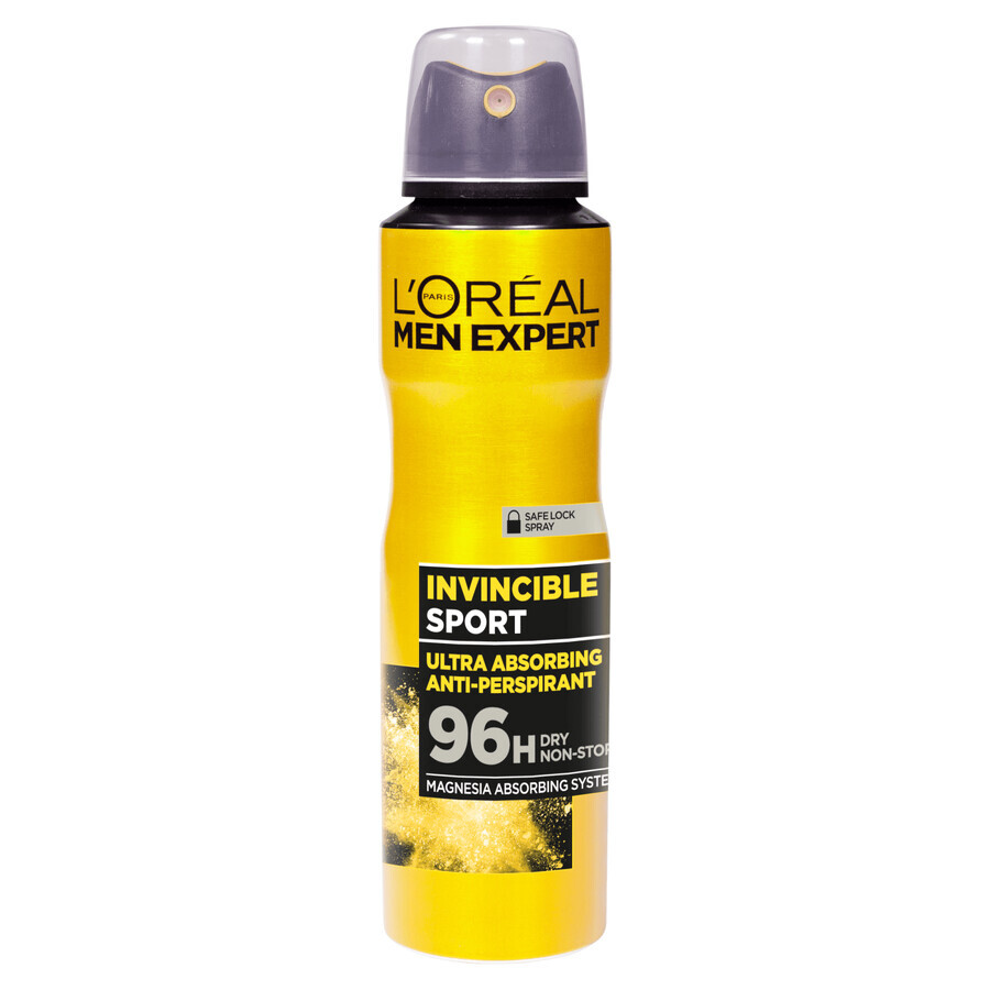 L&#39;Oreal Men Expert Invincible Sport, spray antitranspirante, 150 ml