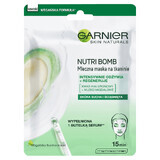 Garnier Skin Naturals Nutri Bomb, nährende und aufbauende Tuchmaske mit Mandelmilch, 1 Stück