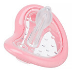 Curaprox Baby, fopspeen, silicone, roze, maat 0, vanaf de geboorte, 1 stuk