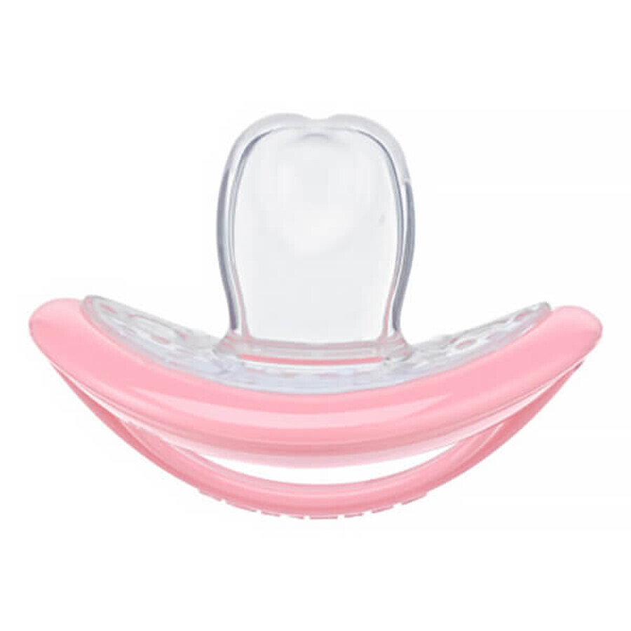 Curaprox Baby, fopspeen, silicone, roze, maat 0, vanaf de geboorte, 1 stuk